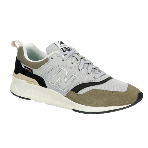 New Balance 997H CORDURA Gray/Olive Green Men's Suede Athletic Running Shoes - Picture 3 of 7